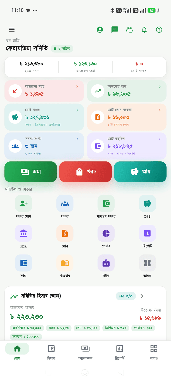 ড্যাশবোর্ড স্ক্রিন